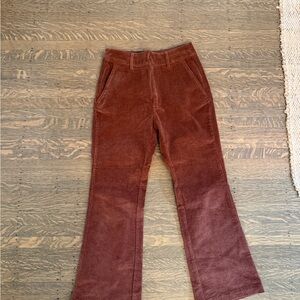 NICLA Burnt Orange Corduroy Pants